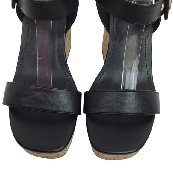 Marc Fisher Zane Womens 7.5M Open Toe Cork Wedge Platform Sandals - Picture 3 of 14